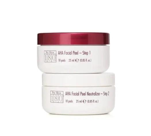 180 Grad AHA Facial Peel and Neutralizer Nu Skin • 2 Dosen • a 25 ml  • mit Milchsäure und Haferkernextrakt - Beautyteam24