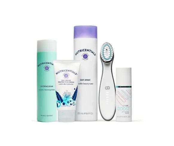 Nu Skin BoostCentials Set • Ageloc Boost + Activating Serum + Micellar Wasser + Hydra Clean + Day Dream Cream - Beautyteam24
