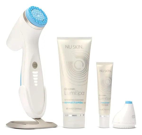 Nu Skin ageLOC LumiSpa iO Beauty Device Skincare Kit • normale bis Mischhaut • Lumispa iO + Cleanser + Ideal Eyes Nu Skin